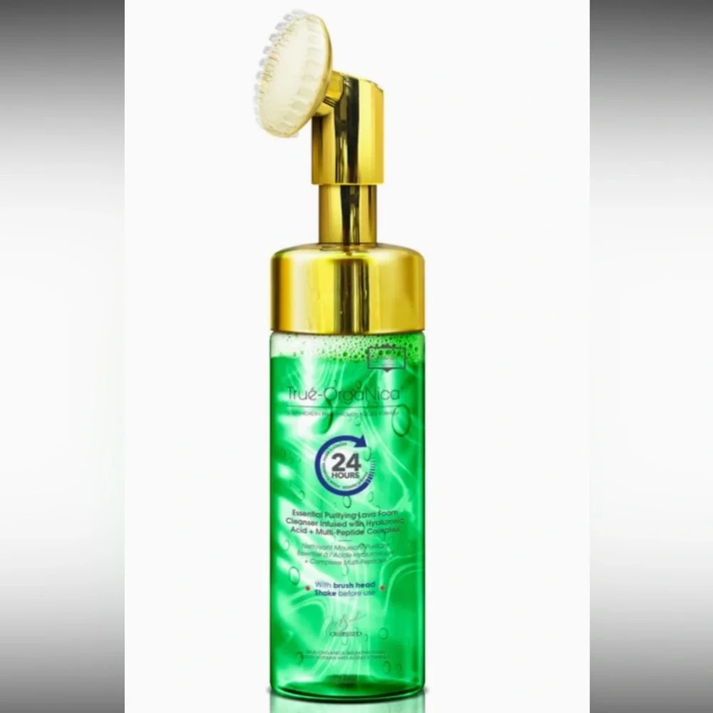 Essential Purifying Lava Foam Cleanser Infused with Hyaluronic Acid + multi pept